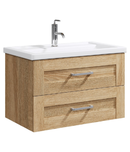 Тумба с умывальником AQWELLA Foster 81 Дуб сомна FOS01082DS